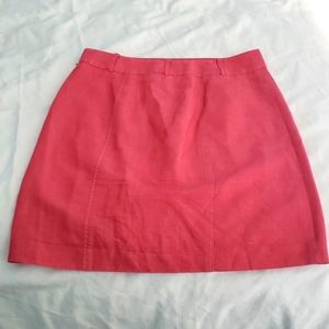 Salmon Ann Taylor Loft Petites Linen Pencil Skirt